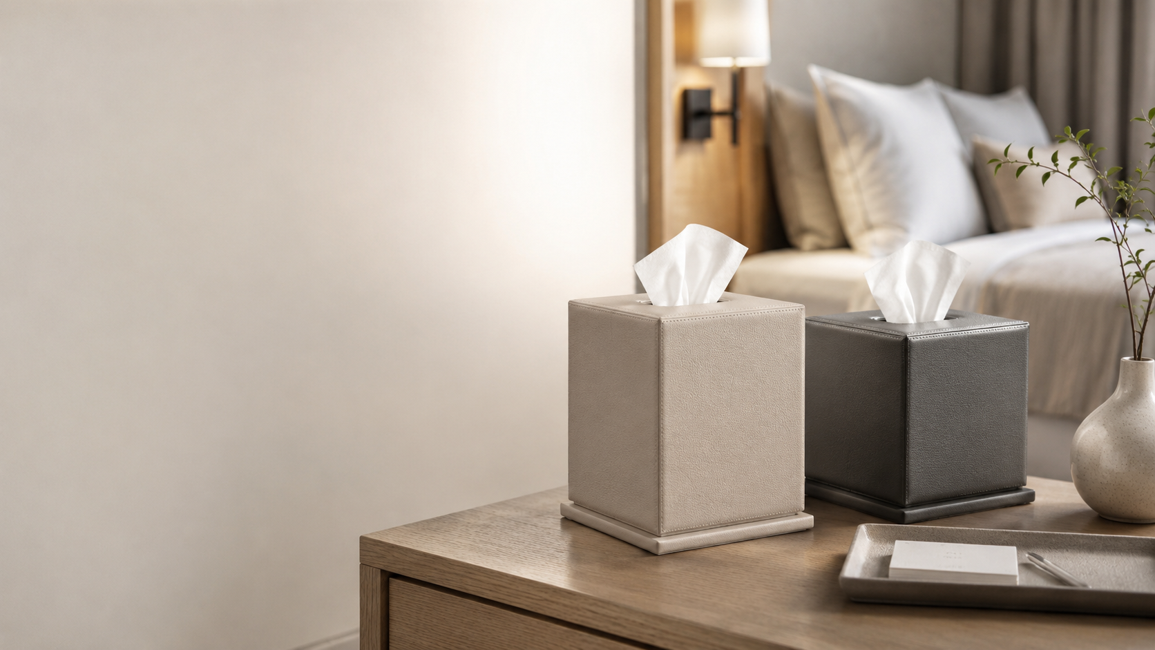 DITE guest room tissue boxes for hospitality environments