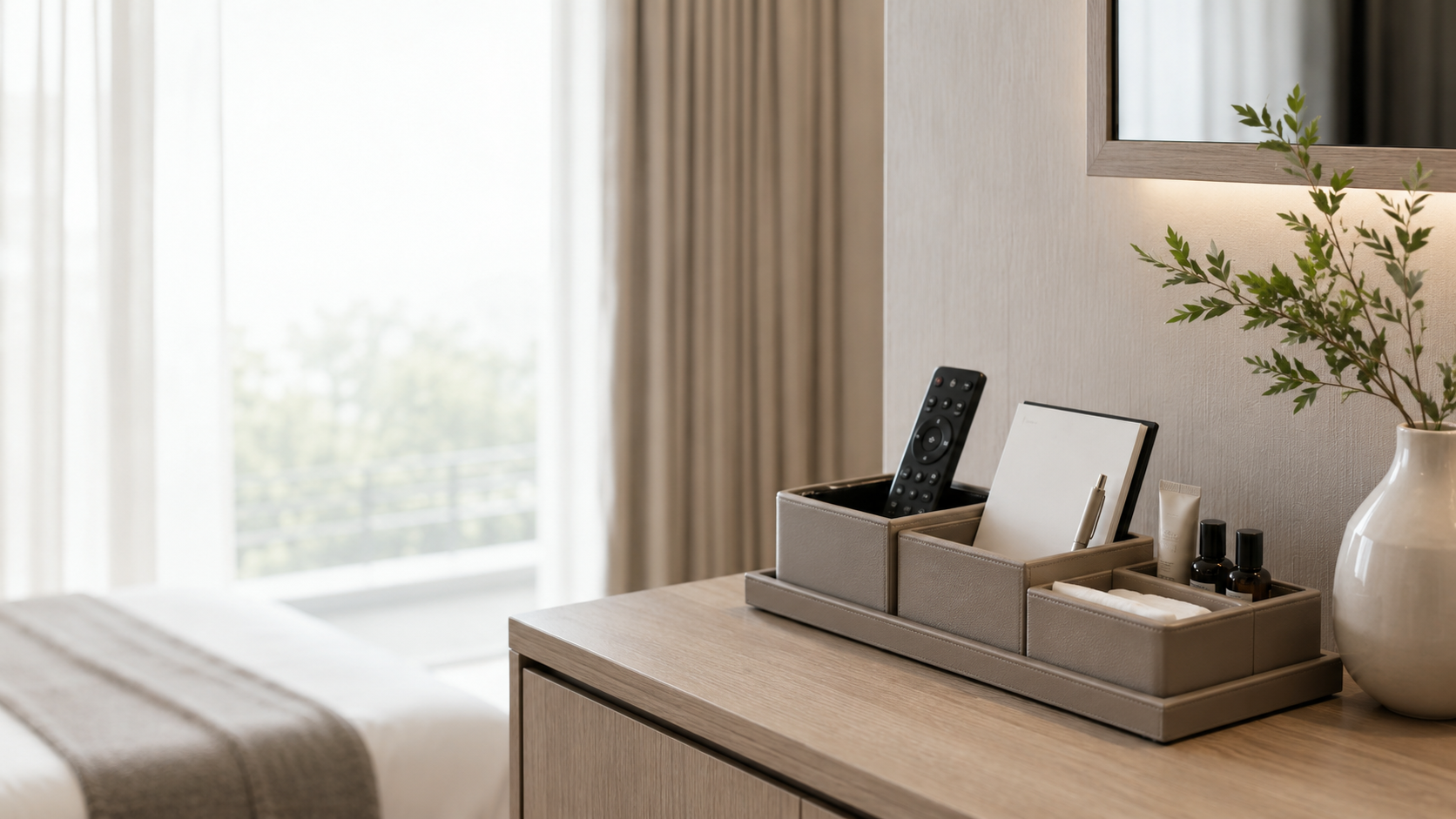 DITE multi-function racks for hospitality environments
