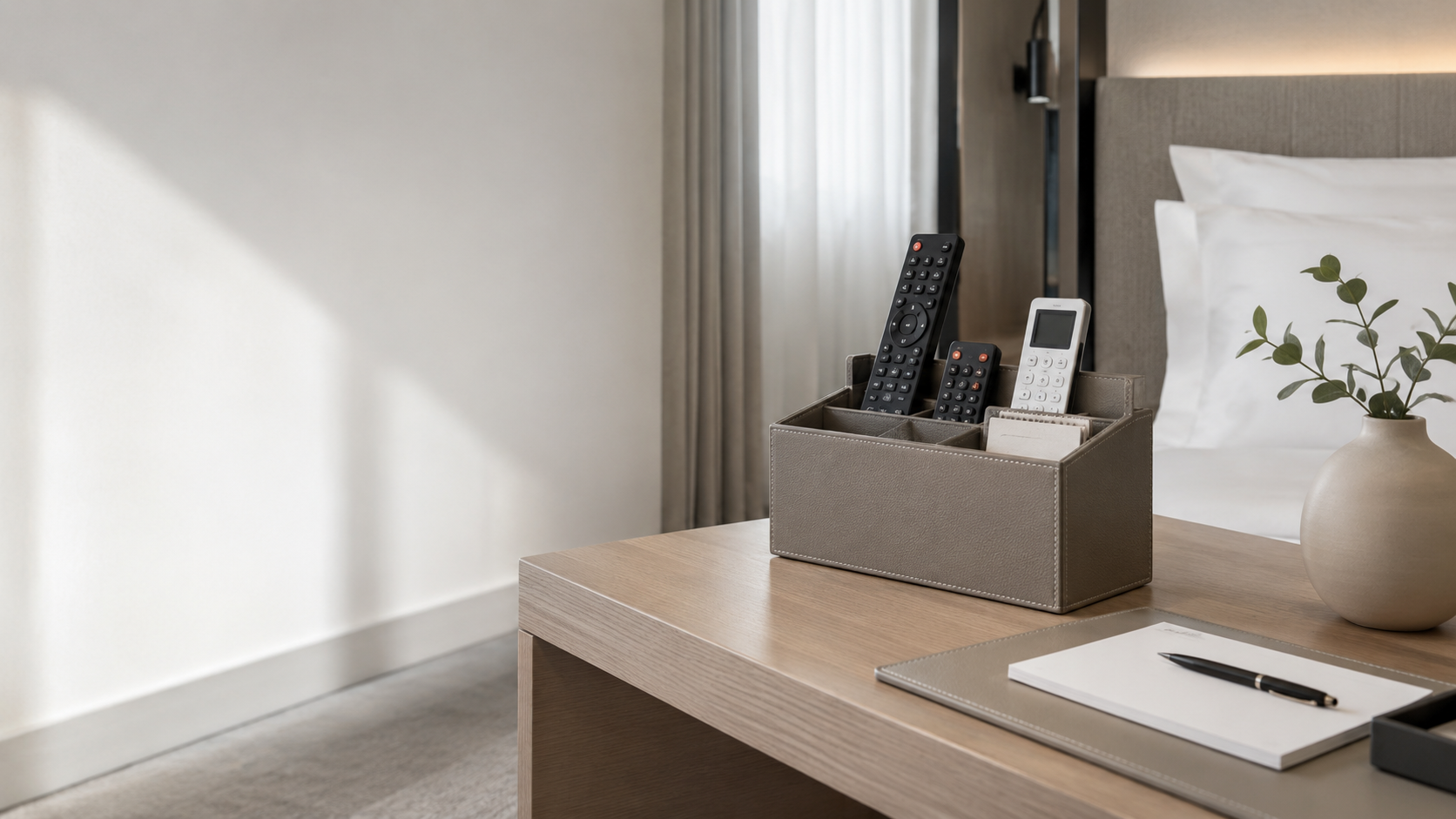 DITE remote holders for hospitality environments