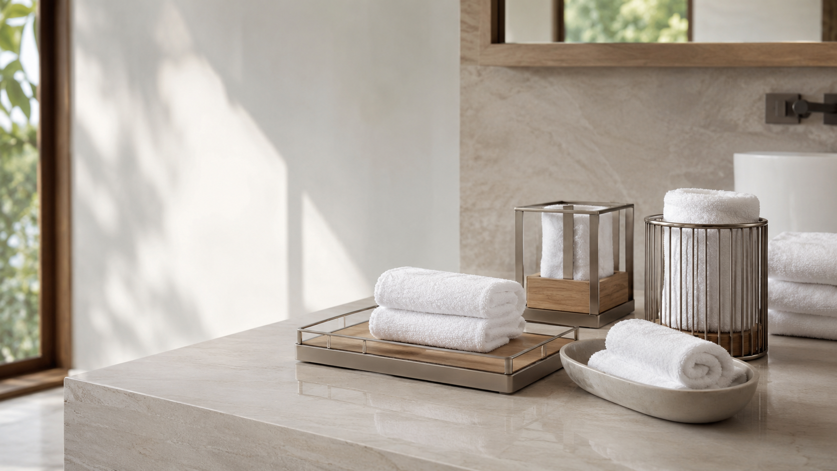 DITE towel dishes for hospitality environments